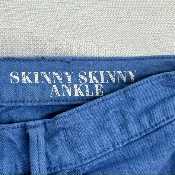 Madewell size 27 Cornflower Blue Skinny Skinny Ankle Stretch Jeans - Picture 10 of 16